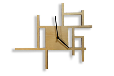 Horloge abstraite carrée