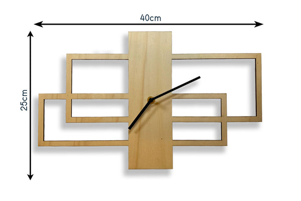 Horloge abstraite rectangulaire
