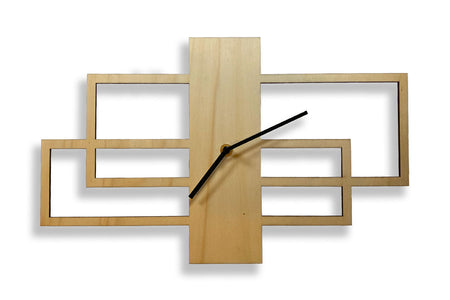 Horloge abstraite rectangulaire